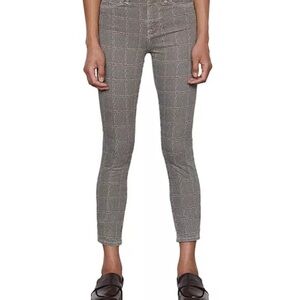 Frame Women’s Le High Skinny Crop Jeans Plaid Size 00 NEW